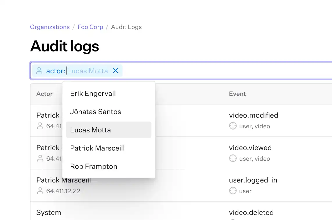 Activity Log demonstration